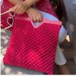 35 cm Tasarım Ahşap Burs Fuşya