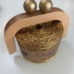 Simli Ahşap Burslu Çanta Kiti-5