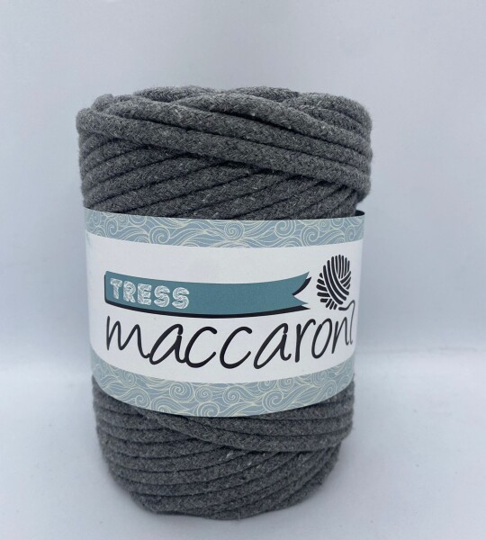 Maccaroni Tress İp Koyu Gri