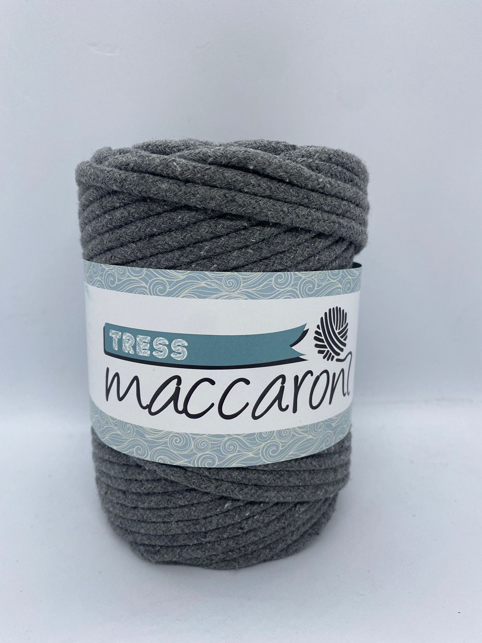 Maccaroni Tress İp Koyu Gri