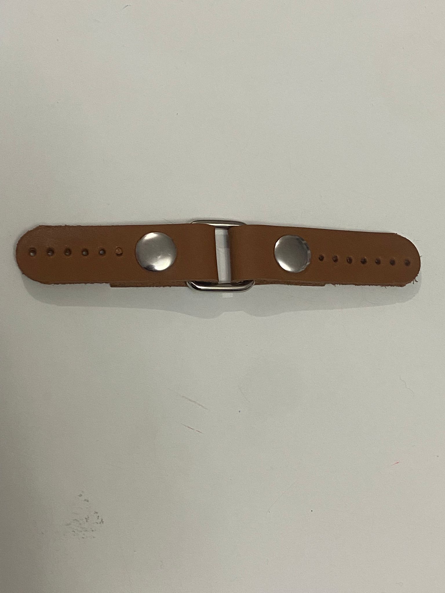 Çıtçıtlı Deri Hırka Aparatı (Taba)