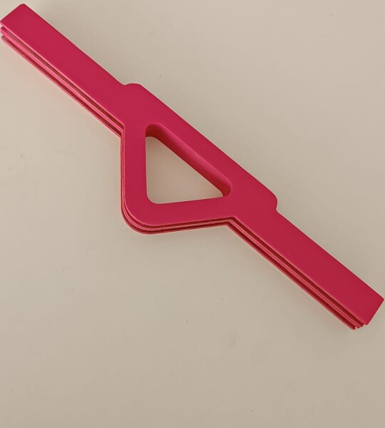 35 cm Tasarım Ahşap Burs Fuşya