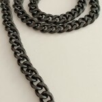 Metal Renkli Çanta Zinciri Siyah