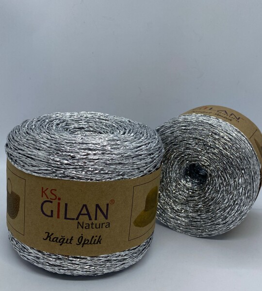 Simli Kağıt İp Gümüş
