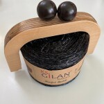 Simli Ahşap Burslu Çanta Kiti-3