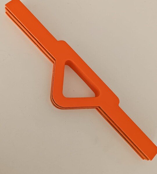 35 cm Tasarım Ahşap Burs Turuncu