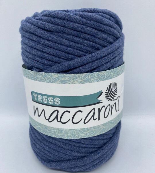 Maccaroni Tress İp Denim Mavi