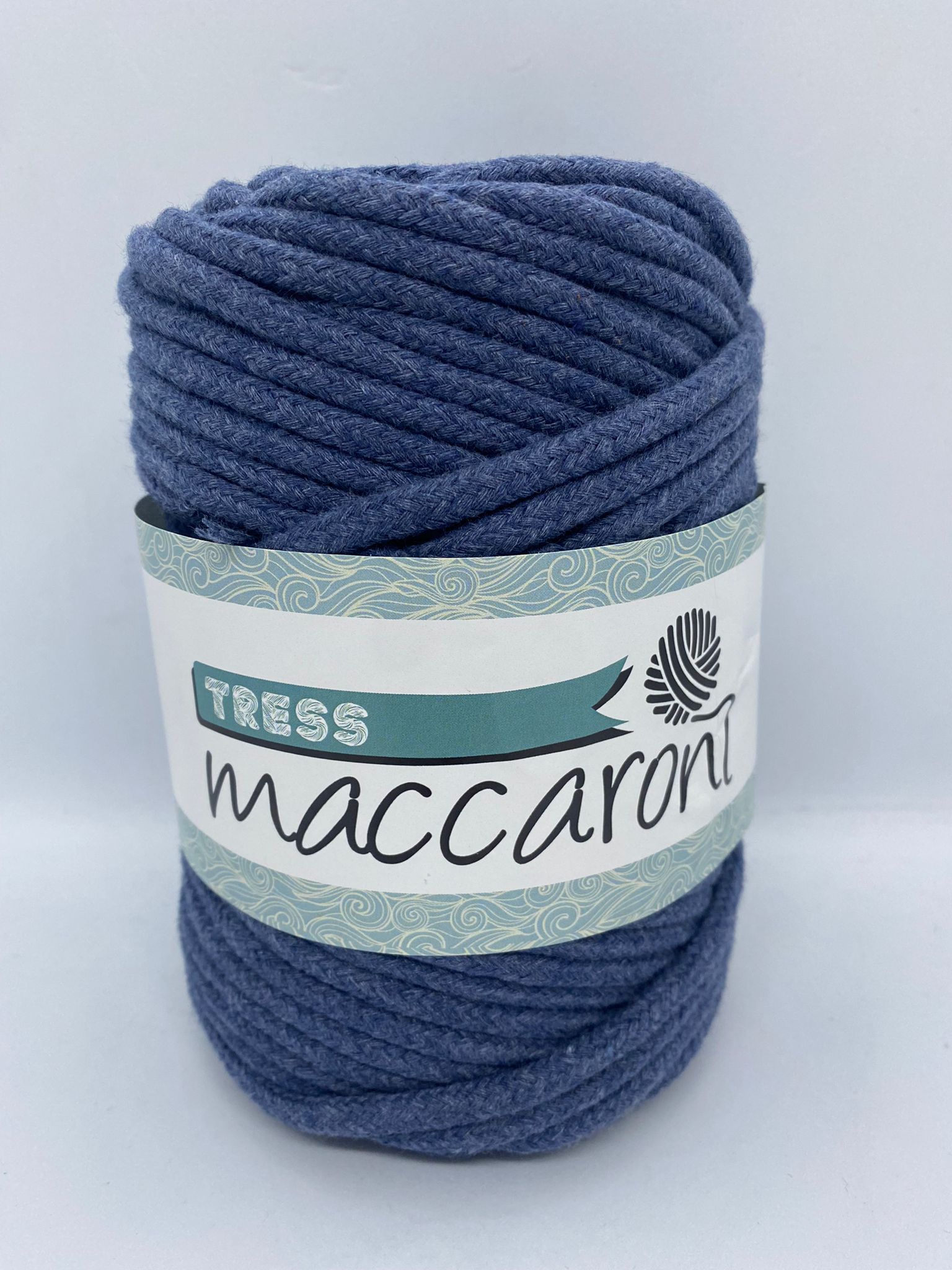 Maccaroni Tress İp Denim Mavi