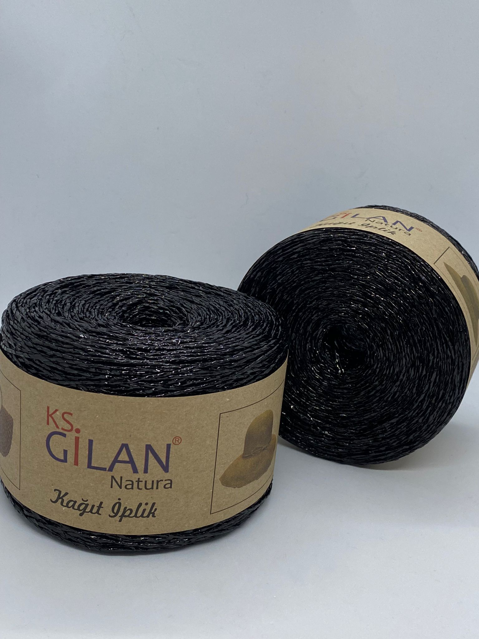 Simli Kağıt İp Siyah