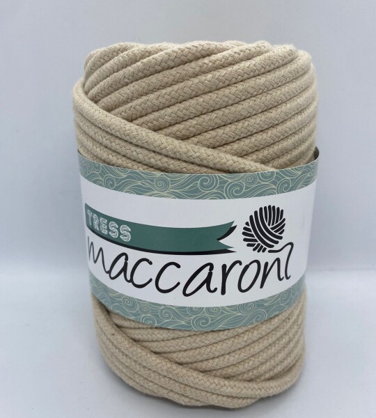 Maccaroni Tress İp Bej