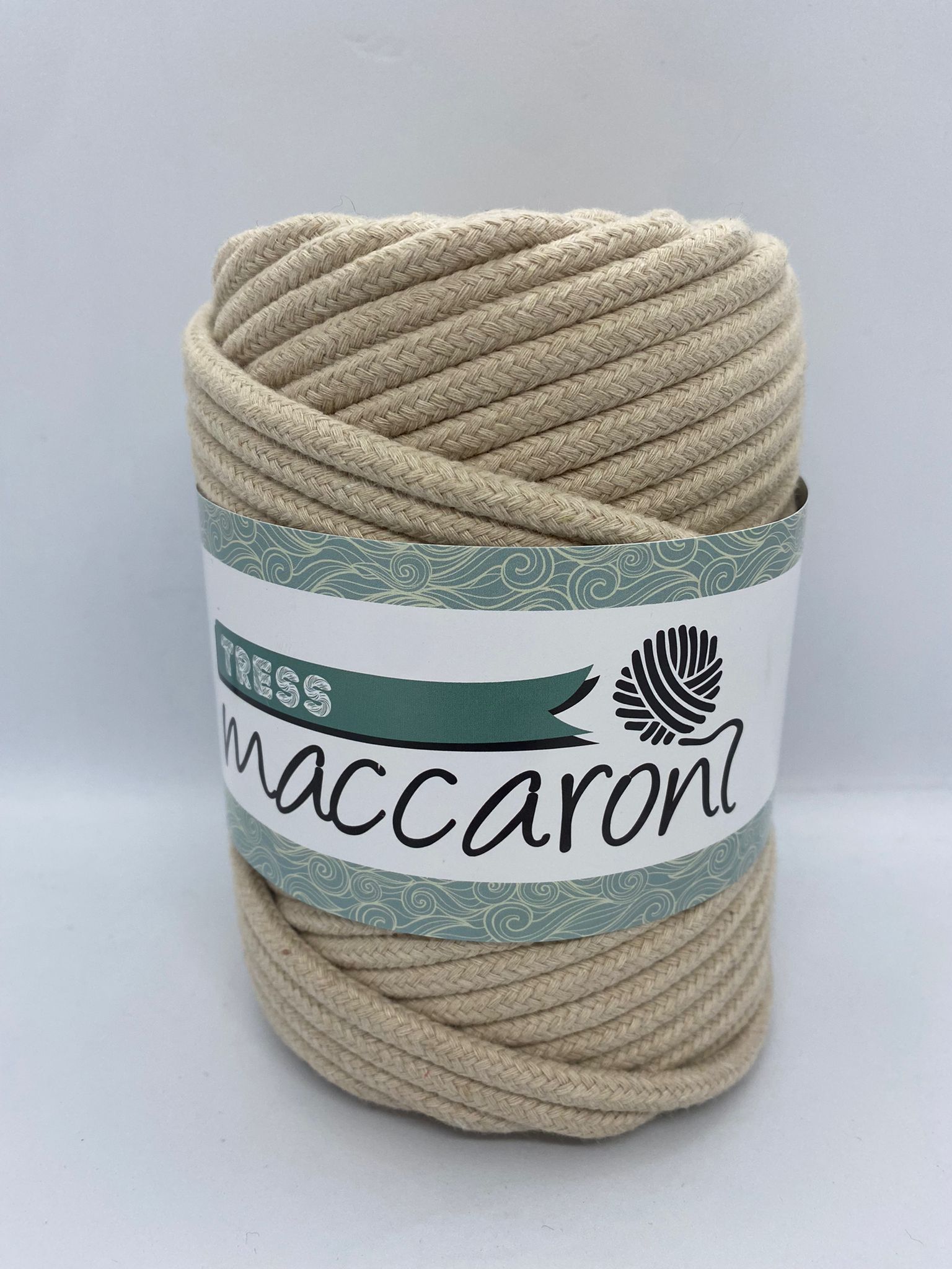 Maccaroni Tress İp Bej