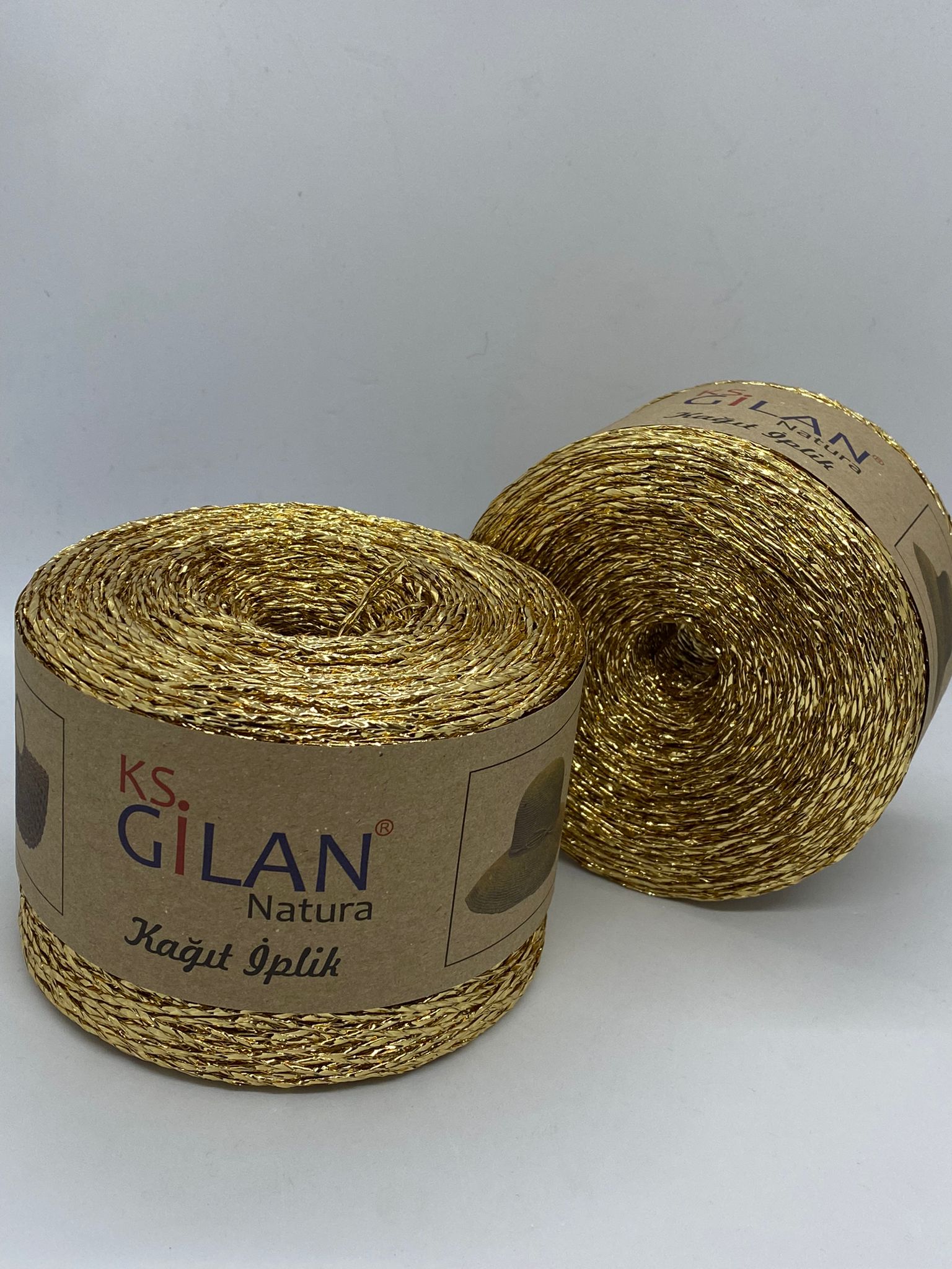 Simli Kağıt İp Gold