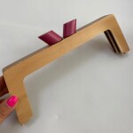 27 cm Özel Tasarım Ahşap Burs Fuşya
