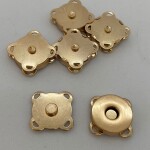 Mıknatıslı Dikmeli Çanta Çıtçıtı Gold