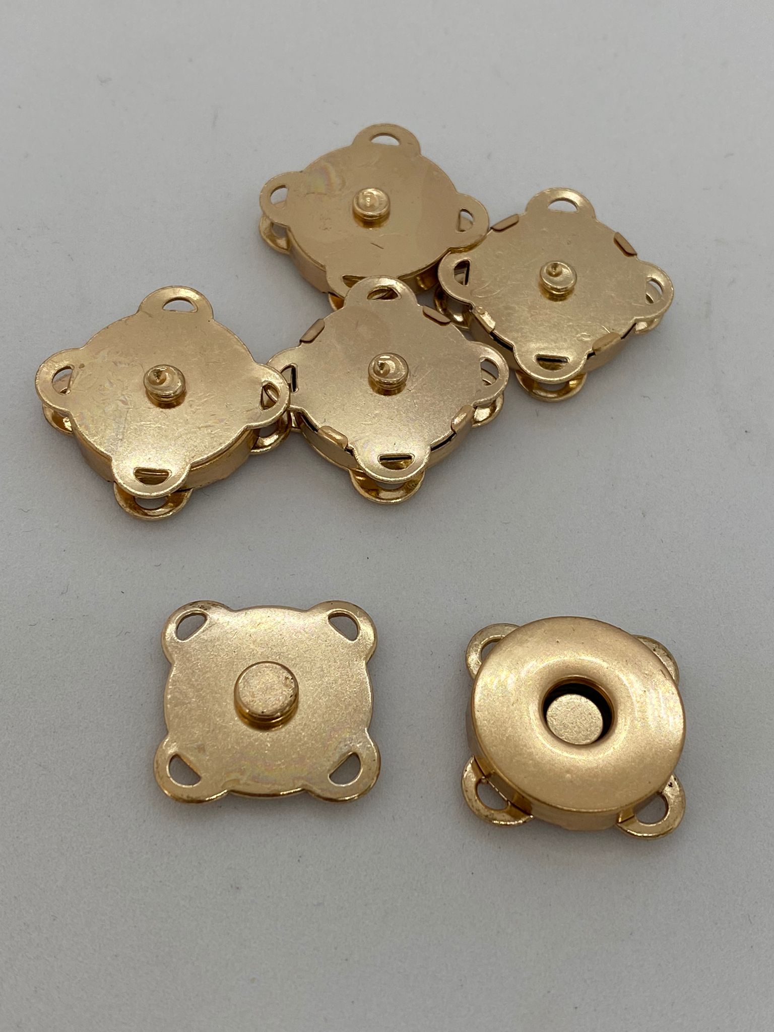 Mıknatıslı Dikmeli Çanta Çıtçıtı Gold