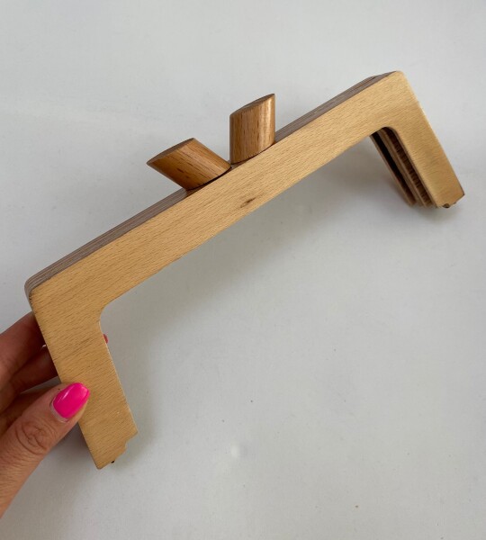 27 cm Özel Tasarım Ahşap Burs Nude