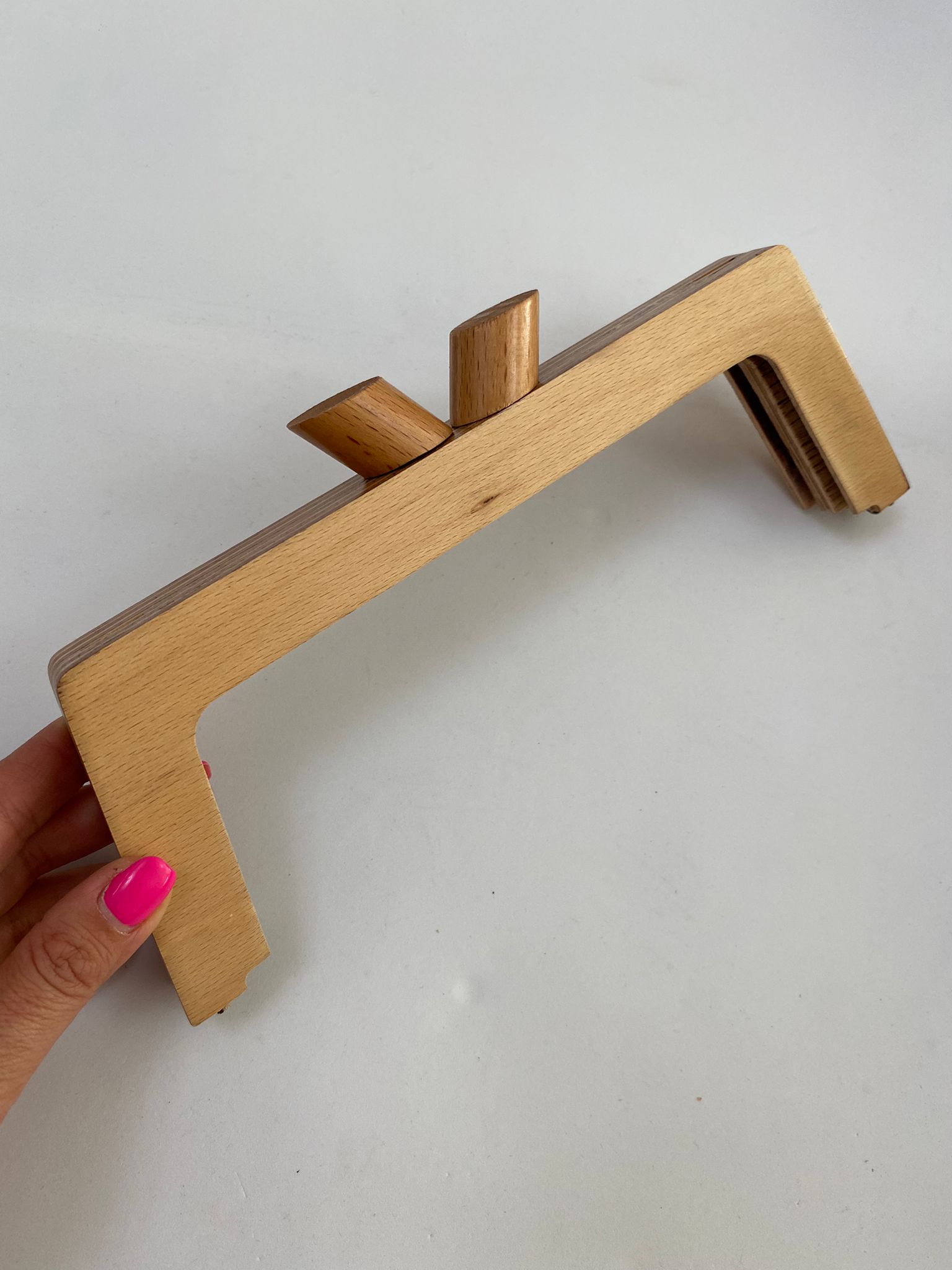 27 cm Özel Tasarım Ahşap Burs Nude