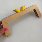 27 cm Özel Tasarım Ahşap Burs Sarı