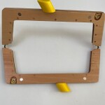 27 cm Özel Tasarım Ahşap Burs Sarı