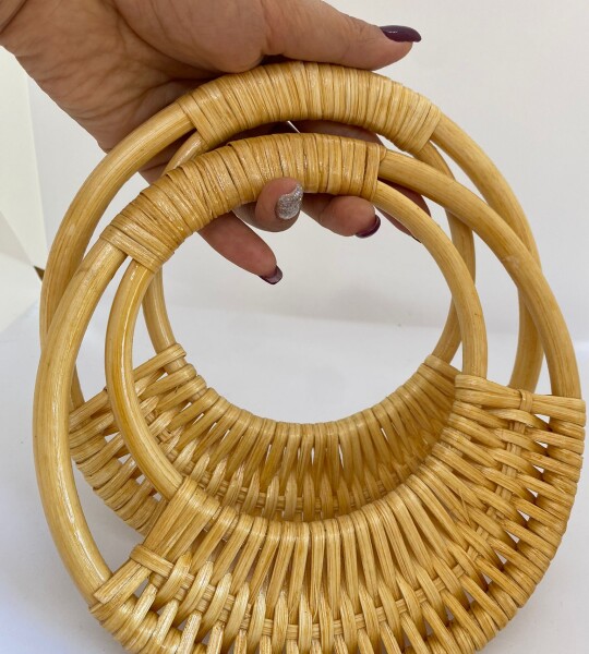 Gerçek Bambu Çanta Sapı