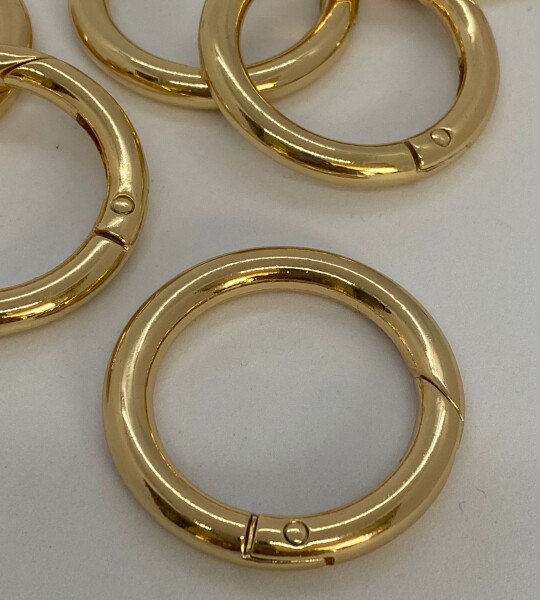 Metal Yaylı Çanta Halkası Gold MÇH-01