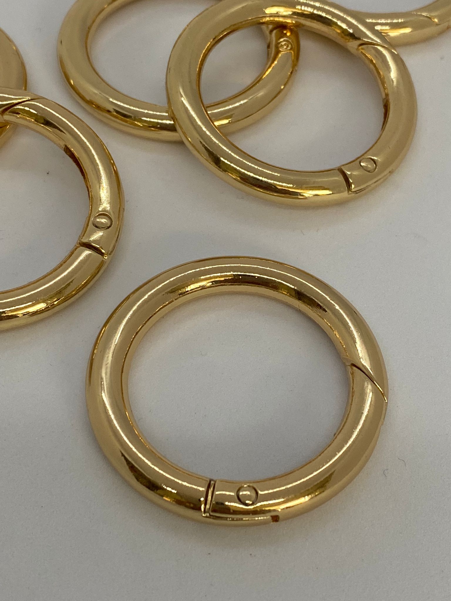 Metal Yaylı Çanta Halkası Gold MÇH-01