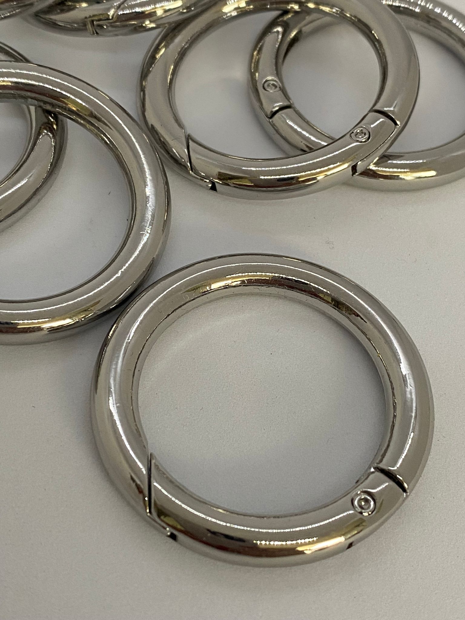 Metal Yaylı Çanta Halkası Gümüş MÇH-02