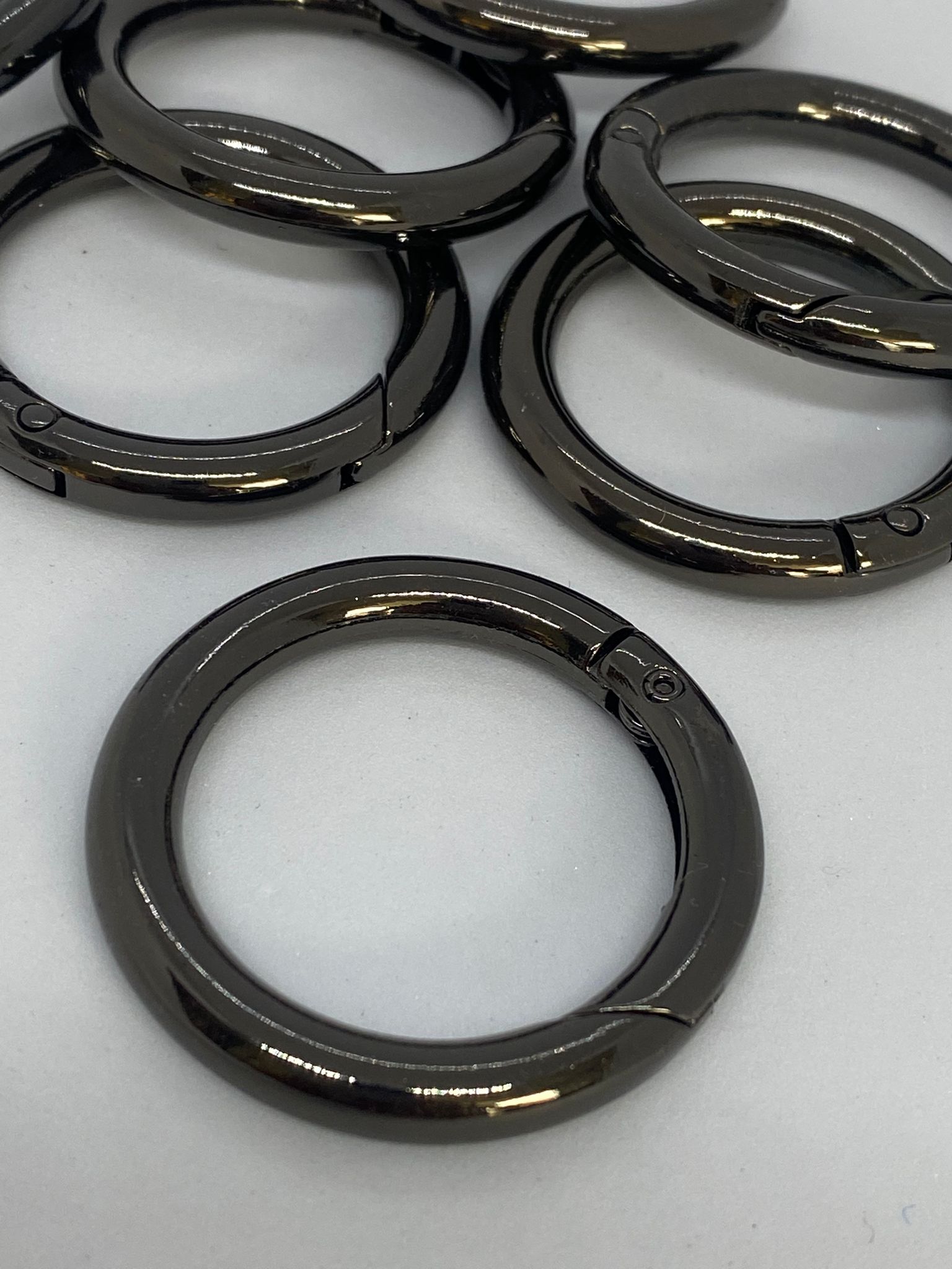 Metal Yaylı Çanta Halkası Antrasit MÇH-03
