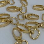 Metal Çanta Klips’i (Papağan) Gold