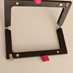 23 cm Fuşya Topuzlu Slim Ahşap Burs